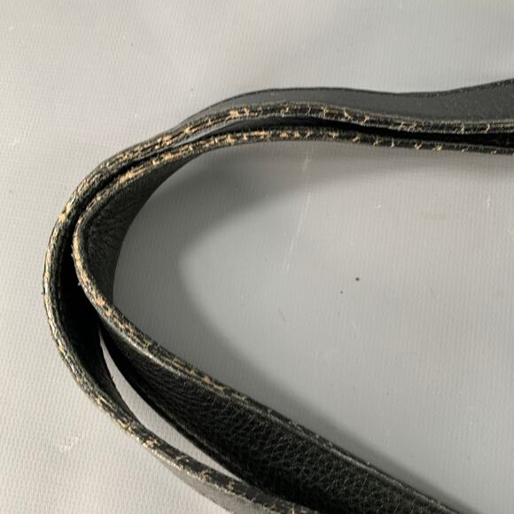 MAX MARA Black Leather Tote Top Handles Zip Handbag - Picture 6 of 9